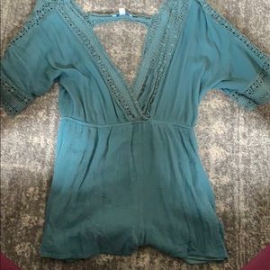 Teal romper